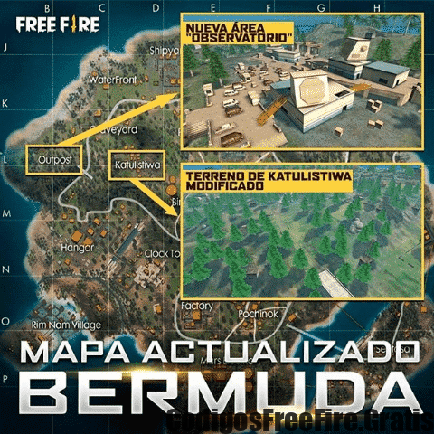 mapa de bermuda de free fire